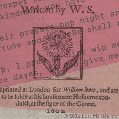 Cover artwork for Lord Cromwell in the Fifth Folio edition featuring superimposed imagery from an original quarto layered with in-progress editorial markings and behind-the-scenes textual notation.